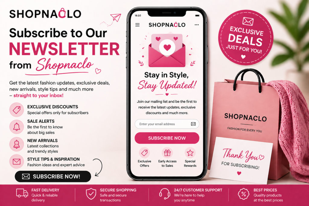 newsletter from shopnaclo